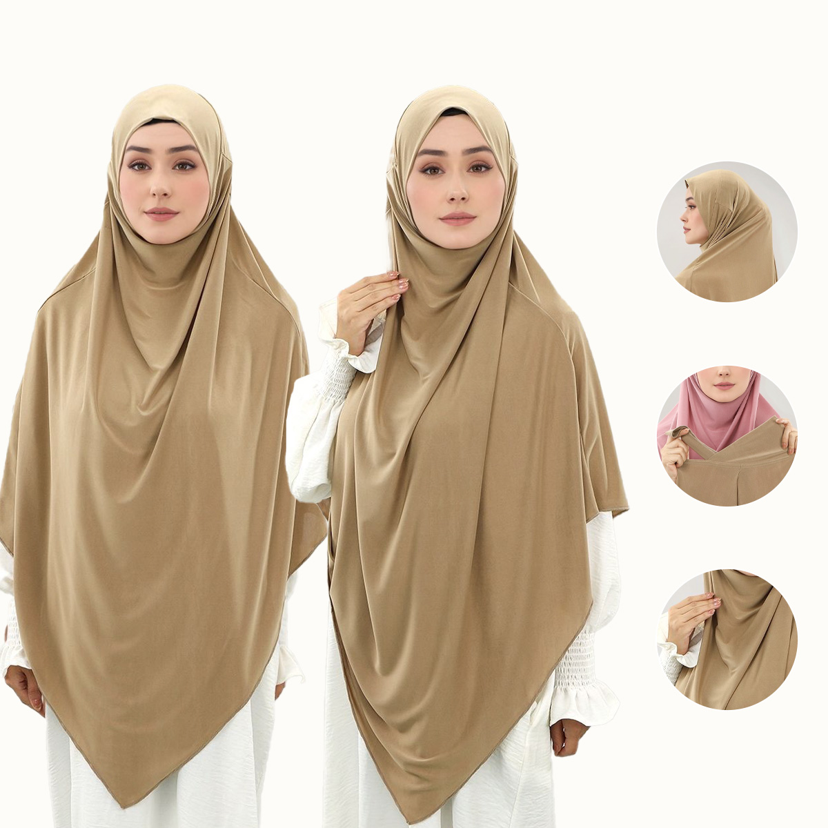 Baby Products Malaysia - حجاب فوري عرقي إسلامي كبير الحجم