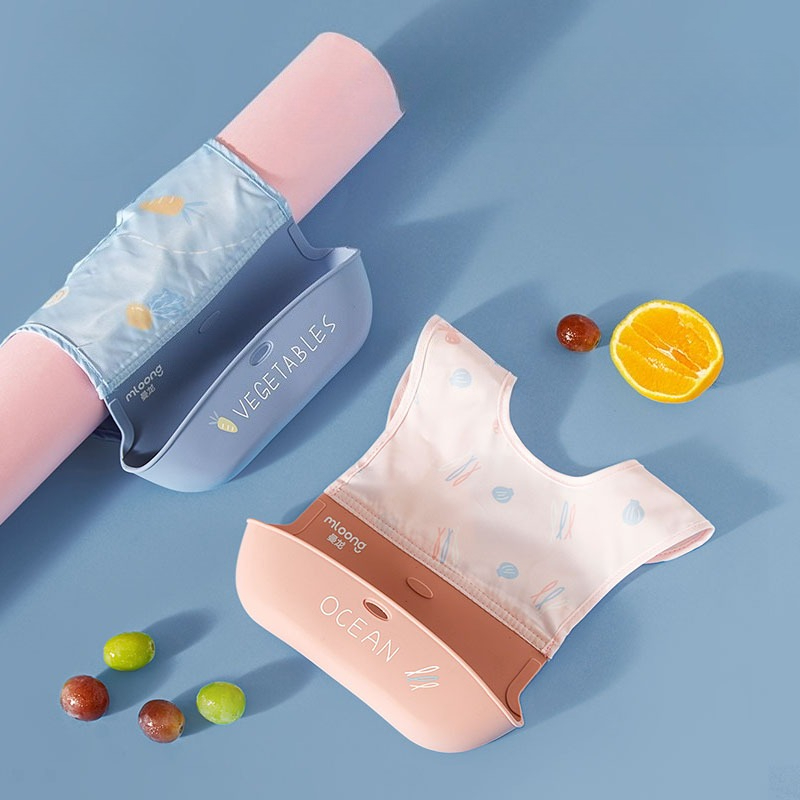 الأطفال مريلة مقاومة للماء الط - مراجعة Silicone Baby Bibs وسعره
