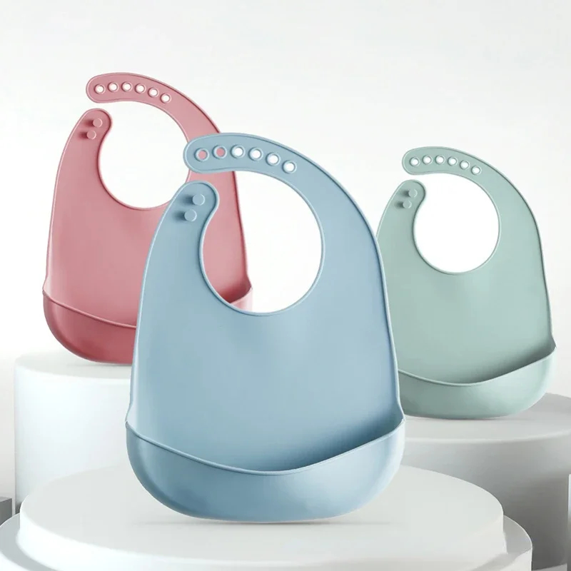 1/3 قطعة مريلة أطفال قابلة للت - مراجعة Silicone Baby Bibs وسعره