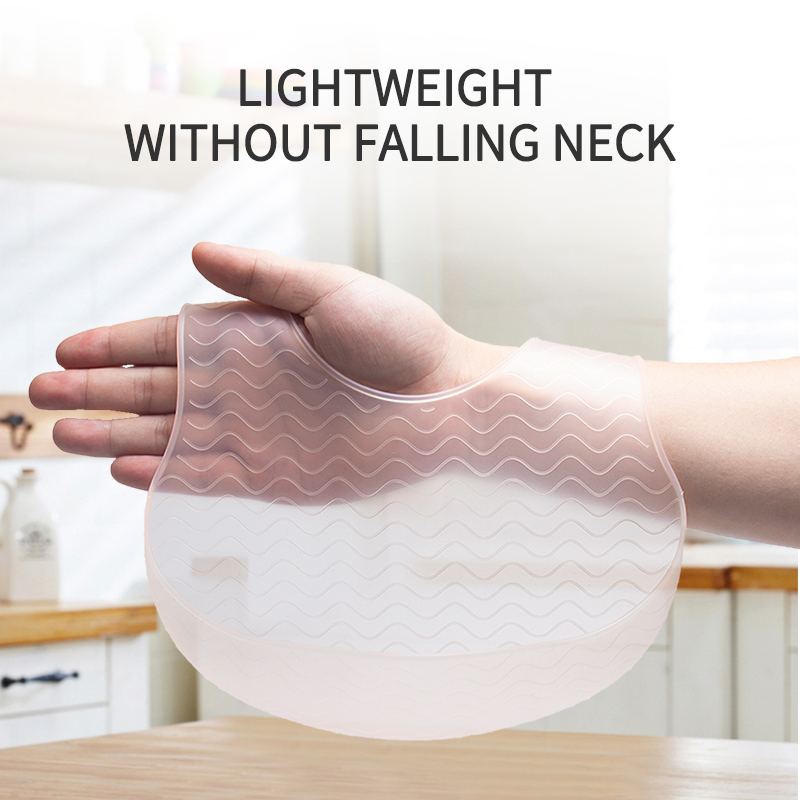 1 قطعة مريلة جيلي من السيليكون - مراجعة Silicone Baby Bibs وسعره