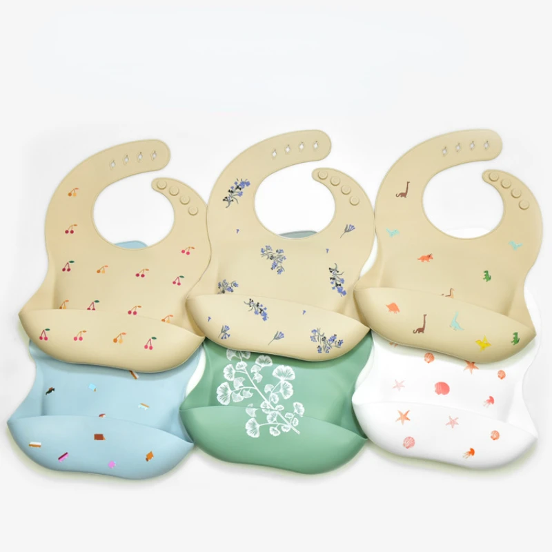 INS Baby Bibs BPA الحرة مقاوم  - مراجعة Silicone Baby Bibs وسعره