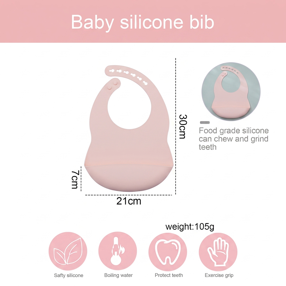 مرايل أطفال للطعام مصنوعة من ا - مراجعة Silicone Baby Bibs وسعره