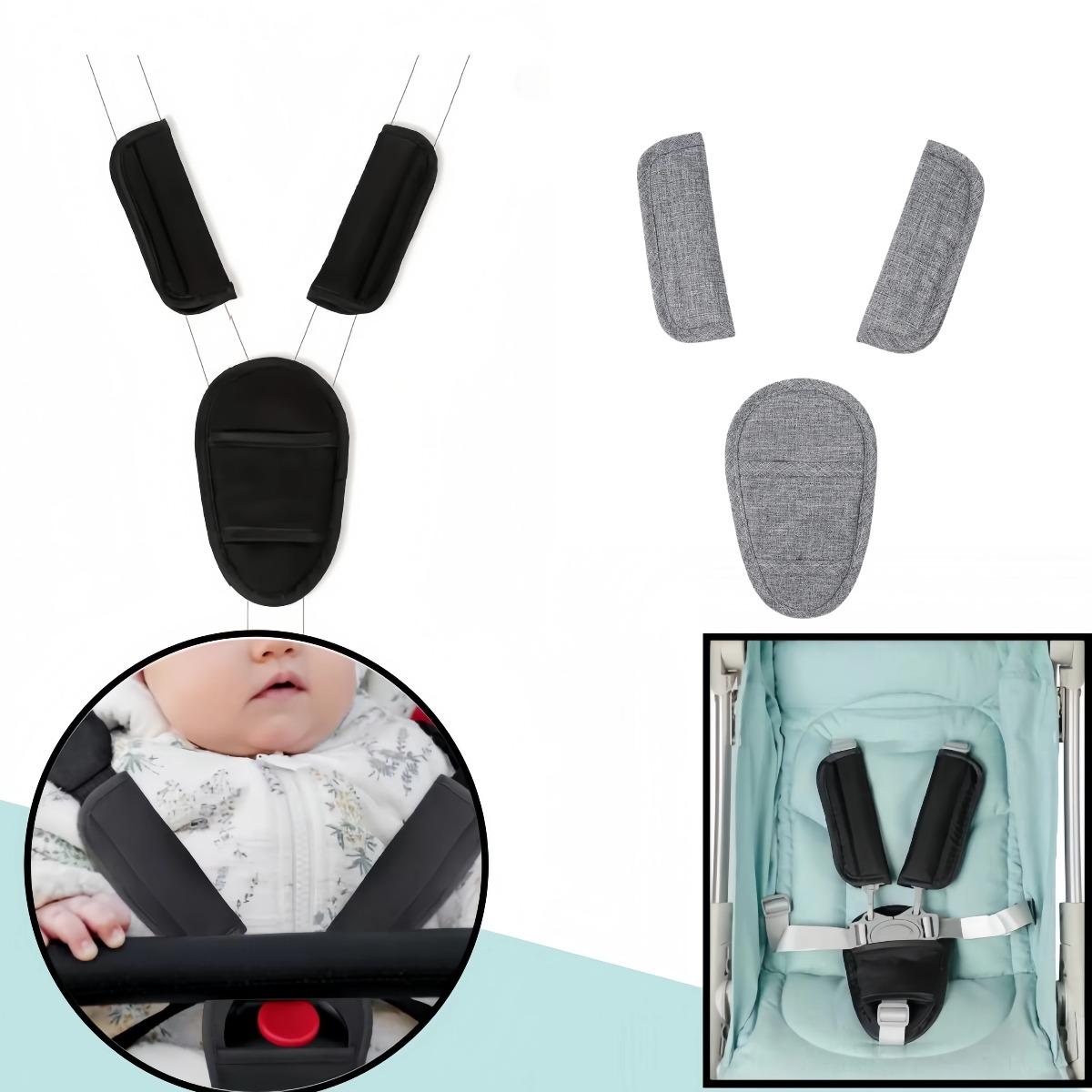 وسائد حزام أمان لمقعد السيارة  - مراجعة Infant Car Seat Cover وسعره