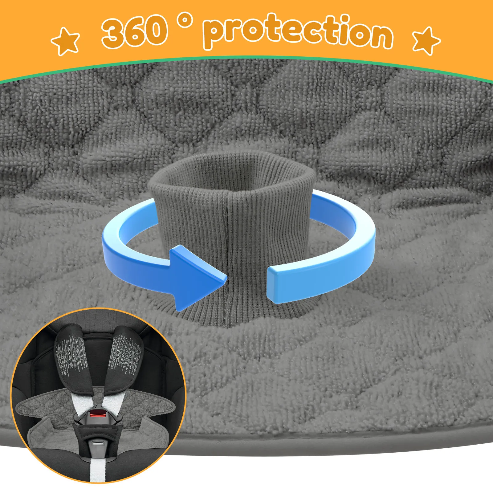 قطعتان من وسادة تدريب الأطفال  - مراجعة Infant Car Seat Cover وسعره