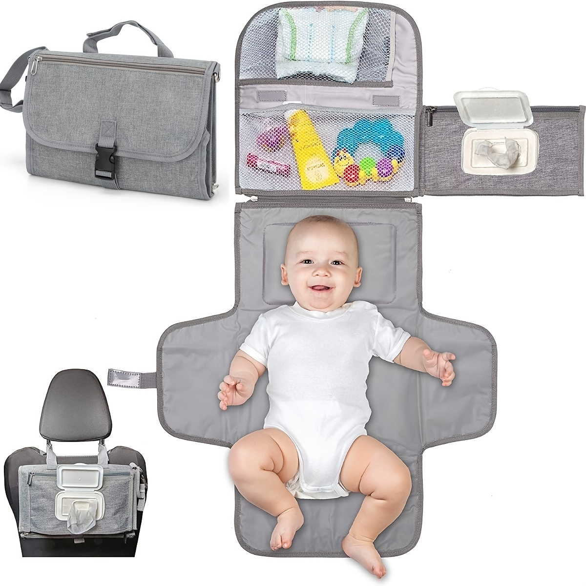 حصيرة تغيير الطفل النهائي وسلة - مراجعة Diaper Changing Mat وسعره